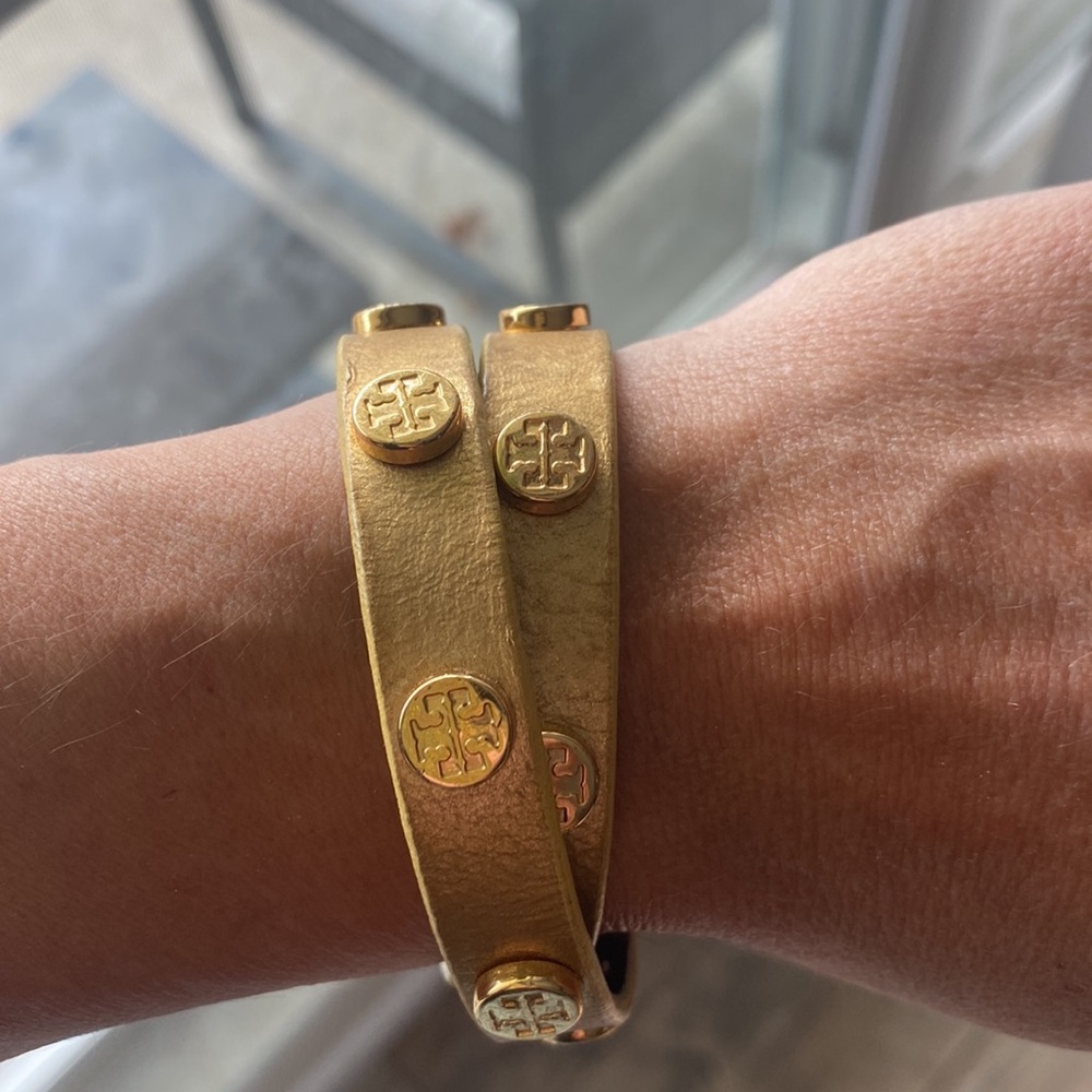 Tory Burch leather wrap bracelet